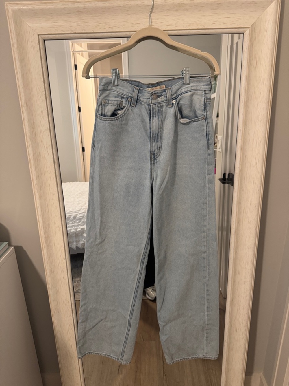Levi's Light Blue High-Rise Wide Leg Jeans